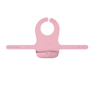 Everyday baby silikonski podbradnjak, roza boja